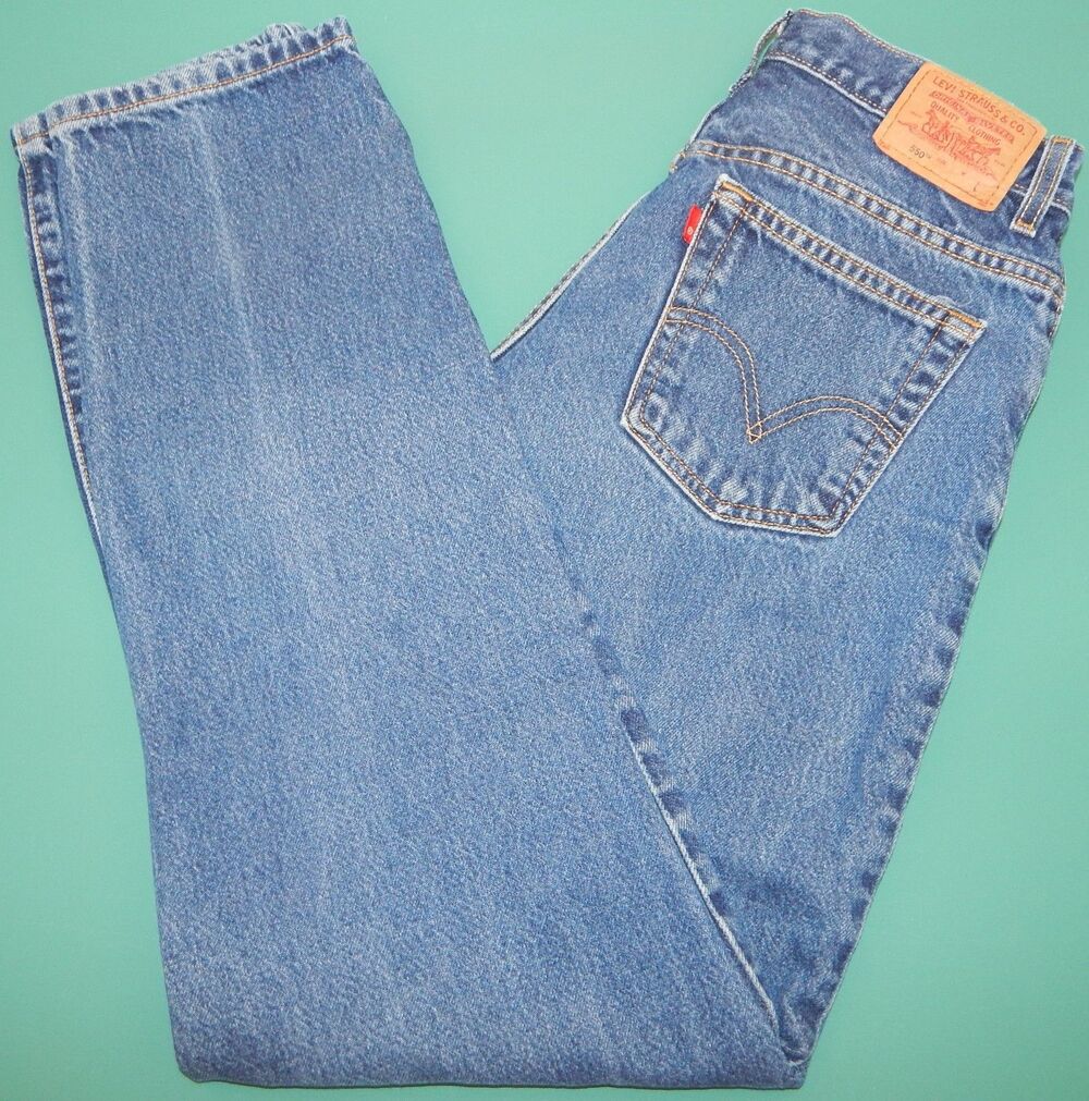 Levi's 550 Classic Relaxed Jeans Women's Size " 12 MIS L " High-Rise Tapered Leg